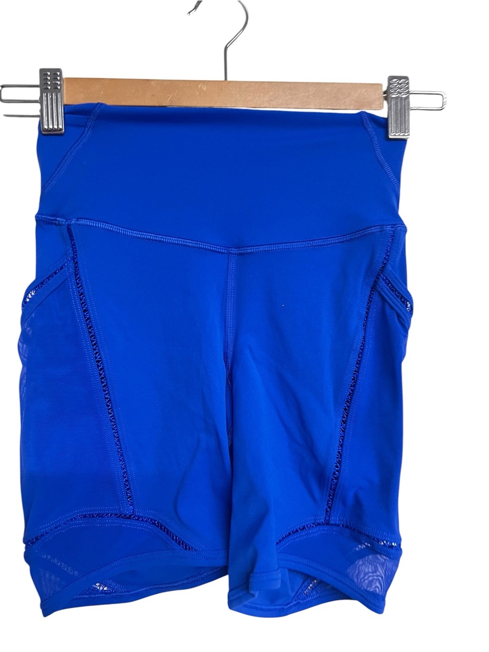 New Lululemon Fast And Free High Rise Lace Trim Shorts 6” Run‎ Galactic Cobalt